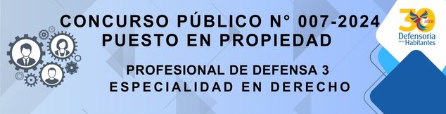 CONCURSO PUBLICO N° 007-2024